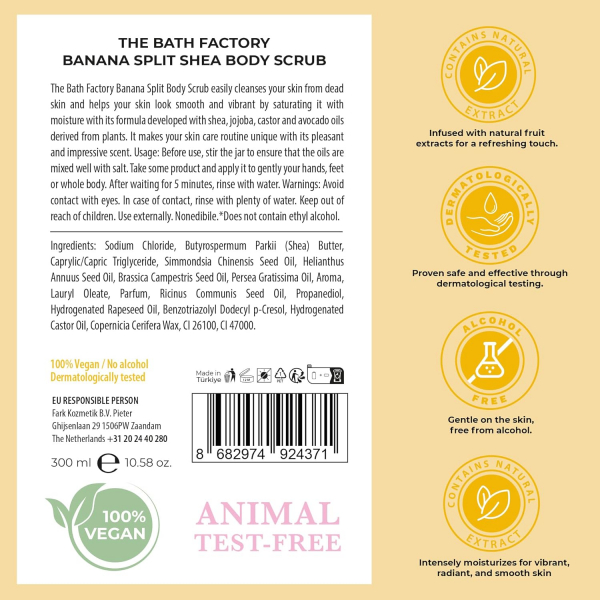 The Bath Factory Body Scrub 300 g - BANANA SPLIT